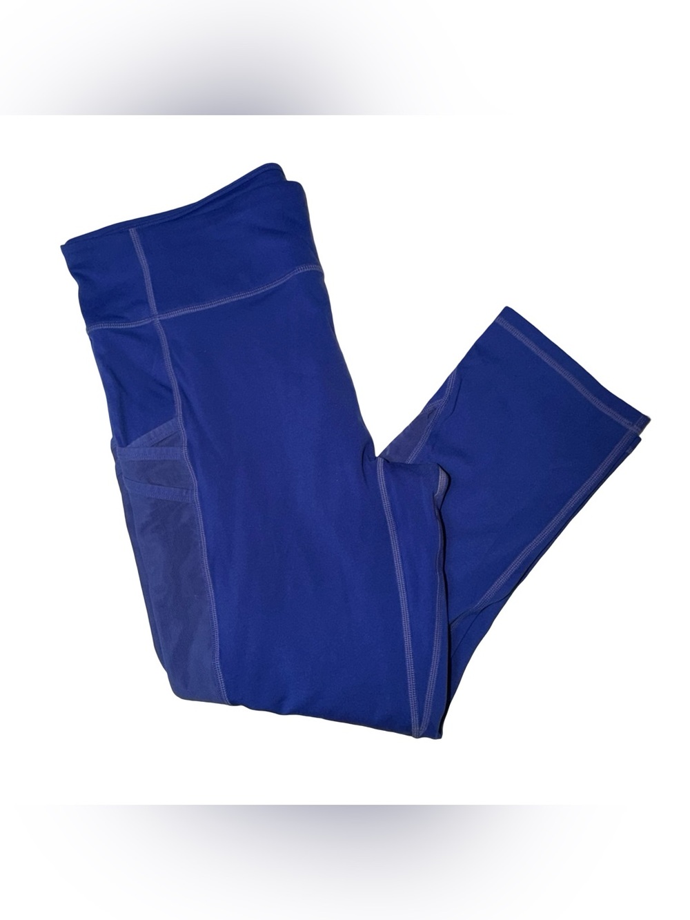 Fabletics Royal Blue High-Waist Leggings with Side Pocket